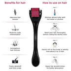 Derma Roller 540 Titanium Microneedles for Hair, Beard & Skin | For Men & Women