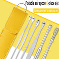 🦻 6-in-1 Stainless Steel Ear Cleaning Kit | Safe Ear Wax Removal Tool Set