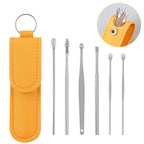 🦻 6-in-1 Stainless Steel Ear Cleaning Kit | Safe Ear Wax Removal Tool Set