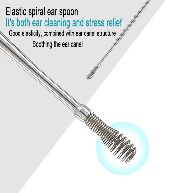 🦻 6-in-1 Stainless Steel Ear Cleaning Kit | Safe Ear Wax Removal Tool Set