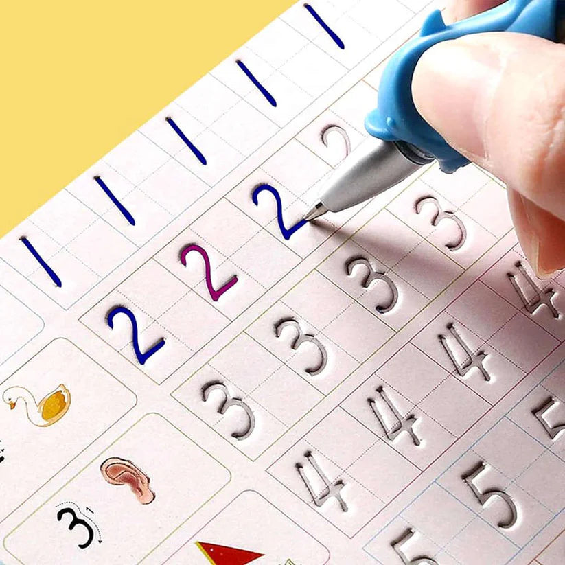 Sank Magic Practice Book for Kids (4 BOOKS+10 INK REFILL)